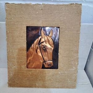 Bronze Horse Head Wall Art; A Wanda Irwin Original